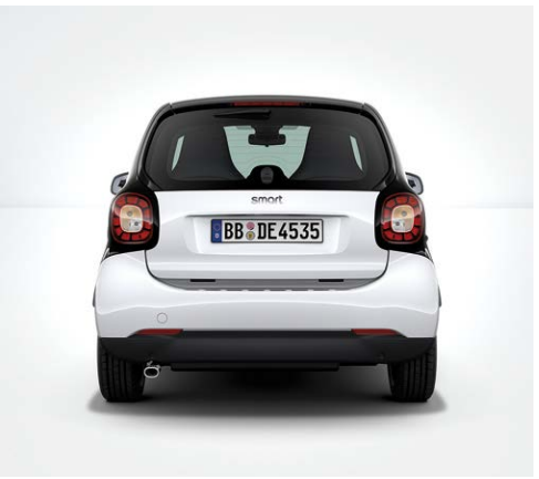 Vue arriere smart fortwo coupe