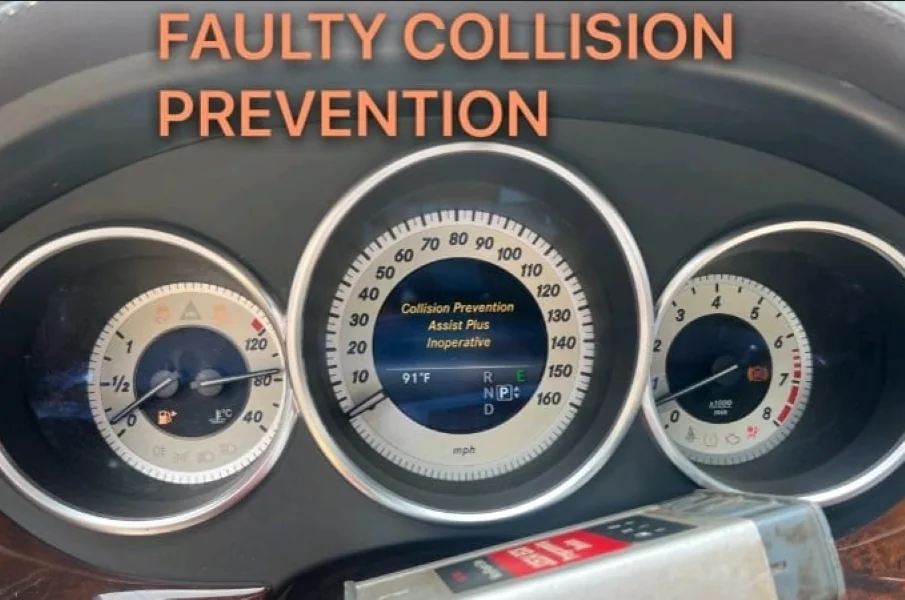 Collision prevention assist plus inoperative Mercedes Cls