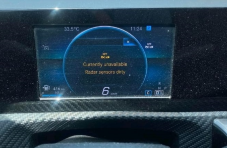 Capteurs radar encrassés Mercedes