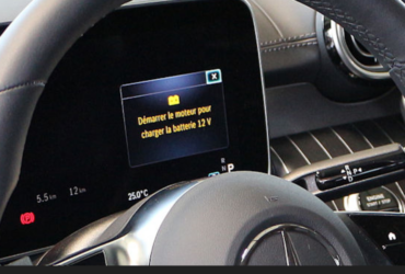 Message Mettre le véhicule sous tension