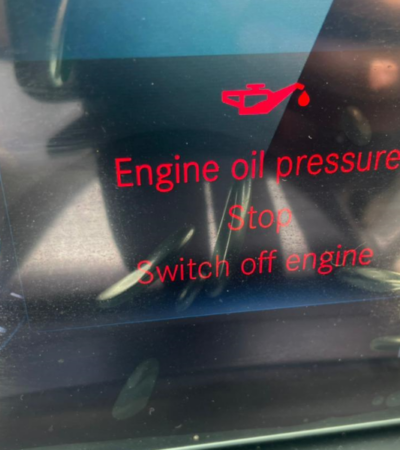 Message Pression d'huile trop faible Mercedes