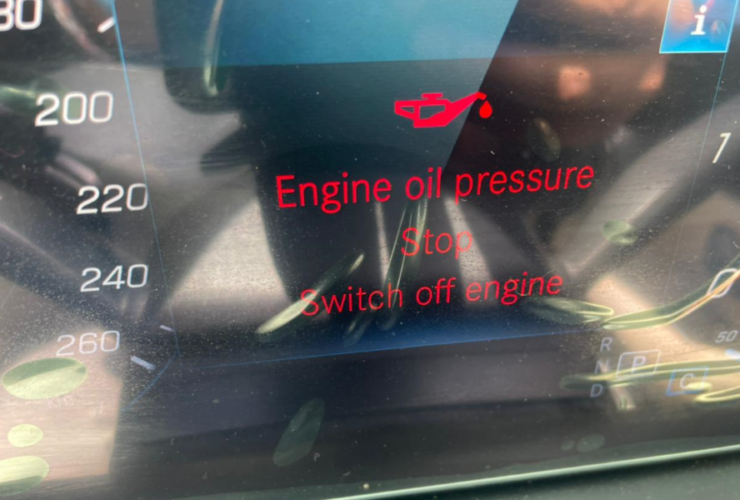 Message Pression d'huile trop faible Mercedes